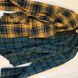 Plaid Zippered Jacket